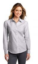 Port Authority ® Ladies SuperPro  Oxford Stripe Shirt